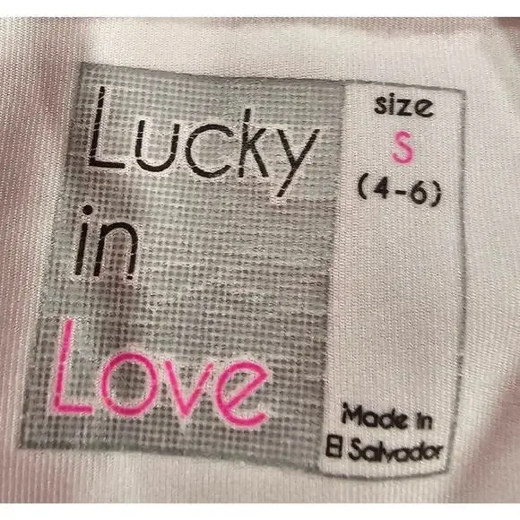 LUCKY IN LOVE Semi-fitted Tennis Bralette Tank Top WOMENS SZ S (4-6) - Picture 6 of 7